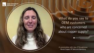 Meet Amy O’Shaughnessy VP of Sales and Marketing at Revere Copper pt2 [upl. by Nilram937]