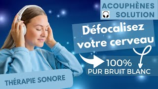 Acouphènes Solution Thérapie sonore 100  pur bruit blanc [upl. by Rudy]