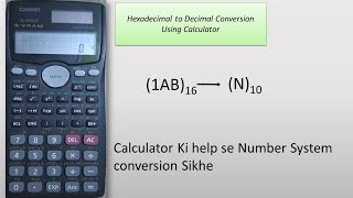 Hexadecimal to decimal Conversion using Calculator [upl. by Anegue232]