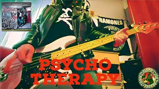 Ramones  Psycho Therapy  bass cover [upl. by Anawat]