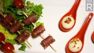 Molecular Gastronomy  Goats Cheese Ravioles Recipe [upl. by Sayette643]