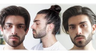 3 HAIRSTYLES FOR MEN  Different Stages Of Hair Length  HOW TO [upl. by Julide]