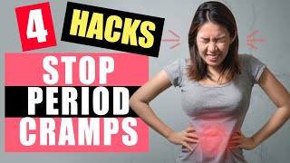 Period Pain Relief  How to get rid of period cramps fast  4 NATURAL TREATMENTS [upl. by Anagrom522]