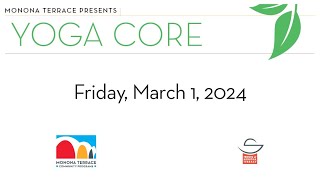 Monona Terrace  Yoga Core  Friday March 1 2024  Jo Temte [upl. by Odelia]