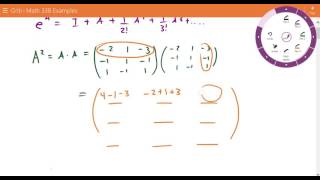 Exponential of a Matrix Example 1  Differential Equations  Griti [upl. by Avner]