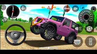 Dollar Song Modified Mahindra Pink Thar 😈  Indian Cars Simulator 3D  Android Gameplay Part 26 [upl. by Asirahc435]