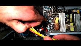 Car Amplifier and Subwoofer Powered By Computer Power Supply Tutorial [upl. by Halland]