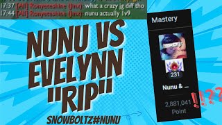 28 Million Mastery NUNU quotRIPquot Evelynn Jungler 👀 [upl. by Nevah105]