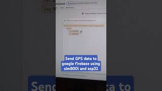 Sending ublox neo6m gps data to google firebase using sim800l gsm module and esp32 gps esp32 gsm [upl. by Swirsky]