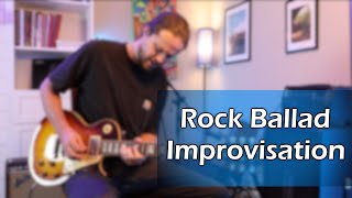 E Minor Rock Ballad Improvisation [upl. by Akeemat643]