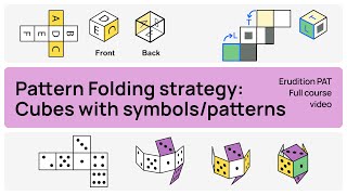 Pattern folding strategy Cube netsfolding cubes  Perceptual Ability Test Tutorials  DAT PAT [upl. by Ecaj]