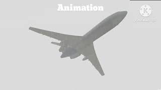 Pulkovo Enterprise 612 Crash animation vs real life planecrash pulkovo [upl. by Carpet]