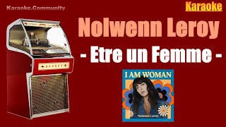 Karaoke  Nolwenn Leroy  Être une femme [upl. by Oraneg]