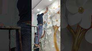 5D Wallpaper  Wall Covering 💯 5dwallpaper decoration shorts viralshorts shortsfeed ytshorts [upl. by Okir691]