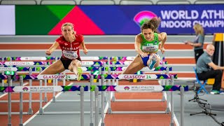 SP v dvorani  Glasgow 2024  Nika Glojnarič po polfinalu na 60 m z ovirami [upl. by Hniv]