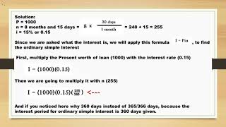 Ordinary Simple Interest Problem  Midterm PIT Engineering Economics  BSCpE 2A [upl. by Eenafets]