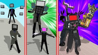 EVOLUTION of NEW UPGRADED TV MAN TITAN All Forms  TABS  Totally Accurate Battle Simulator [upl. by Ellehsyt45]