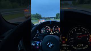 BMW overtaking at 300kmh legal only on the German Autobahn autobahn bmw 300kmh [upl. by Goeselt]