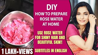 DIY How to Prepare Rose Water at Home  Use Rose Water for Shiny Hair and Beautiful Skin [upl. by Grussing]