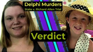 Delphi Murders  State v Richard Allen trial  Verdict [upl. by Mastat]