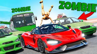 ❄️ CZY PRZETRWAM SUPERAUTEM 5 MINUT W MIEŚCIE ZOMBIE  BeamNG Drive [upl. by Zurek]