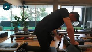 Hip external rotation strength on reformer [upl. by Stodder]