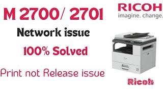 Ricoh How to update M 27002701 printer firmware M 2700 2701 Network issue Fix [upl. by Adnamahs327]