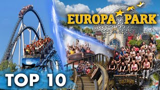 TOP 10 Fahrgeschäfte im Europa Park 2024 [upl. by Ellga]