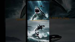 Great White Shark vs Orca Ocean Monsters Clash [upl. by Hamrah]