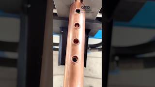 Copper Header Pipe Manifold Collaring Operation [upl. by Viafore899]