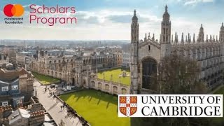 Mastercard Foundation Scholars Program at Cambridge University 2025 amp 2026 – Apply Now [upl. by Ycat]