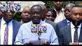 raila odinga on doctors striking and Kenya kwanza frustrations [upl. by Sidnala]