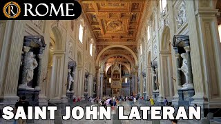 Rome guided tour ➧ Saint John Lateran Basilica 4K Ultra HD [upl. by Delbert]