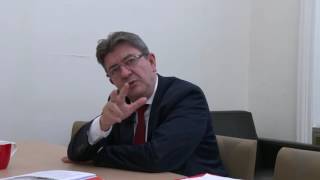 Mélenchon  Macron est quot au bord du trou ya plus quà pousser quot [upl. by Nnylatsirk]