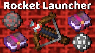 How to Make a Rocket Launcher Crossbow in Minecraft 121 and Machine Gun [upl. by Wilkins181]