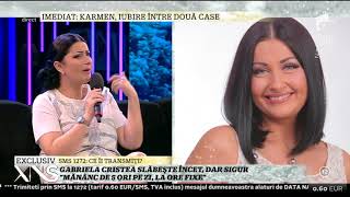 Gabriela Cristea slăbește încet dar sigur ”Mănânc de cinci ori pe zi la ore fixe” [upl. by Qifahs]