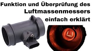 Der Luftmassenmesser  Funktion und Überprüfung  SensorenampAktoren des Einspritzsystems [upl. by Abbi495]