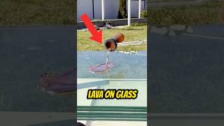 What Happens When Lava Meets Bulletproof Glass shortvideo shorts intrestingfacts [upl. by Constance530]