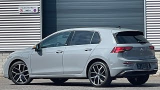 Volkswagen NEW Golf RLine 50 2024 in 4K Moonstone Grey 18 inch Leeds walk around amp detail inside [upl. by Henri]