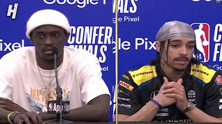 Pascal Siakam amp Andrew Nembhard talk Game 3 Loss vs Celtics Postgame Interview 🎤 [upl. by Nomelc]