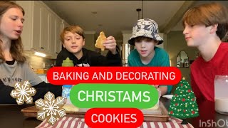 BAKING AND DECORATING CHRISTMAS COOKIES 🎄  ft two special guests [upl. by Lenrow853]