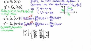 Linearizing a Nonlinear System of ODEs Part 2 [upl. by Asatan]