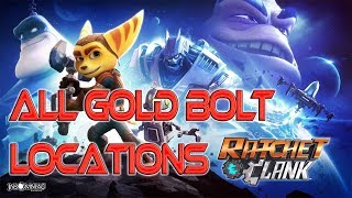 Ratchet and Clank Remake PS4  All Deplanetizer Gold Bolt Locations [upl. by Fifi]