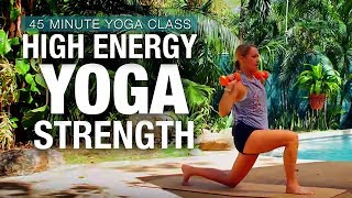 High Energy Yoga Strength Class  Five Parks Yoga [upl. by Eivi]