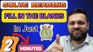 Solve PTE Reading Fill In The Blanks In Just 2 Minutes Bangla  PTE Academic Essentials [upl. by Azne]