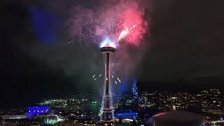 2023 Space Needle fireworks [upl. by Ahilam]