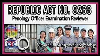 REPUBLIC ACT 9263  BJMP PROFESSIONALIZATION ACT OF 2004  PENOLOGY OFFICER EXAMINATION REVIEWER [upl. by Lenad]