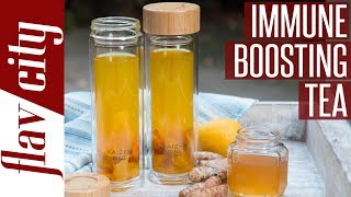 Flu amp Cold Wellness Tea  Immune Boosting Turmeric Tea [upl. by Haggai]