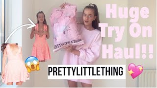 HUGE PRETTY LITTLE THING HAUL  AUTUMN WINTER TRY ON HAUL🎀💖 [upl. by Saunder337]