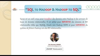 COURS 9  APACHE SQOOP  COURS ET INSTALLATION SOUS WINDOWS 10 [upl. by Reagan472]